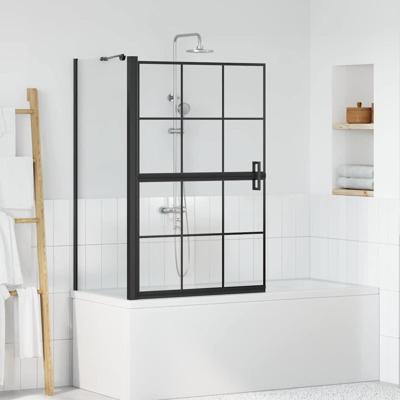 Bad Douche Scherm Zwart en transparant 80 x 67 x 129.5 cm Bad Douche Scherm Zwart en transparant 80 x 67 x 129.5 cm