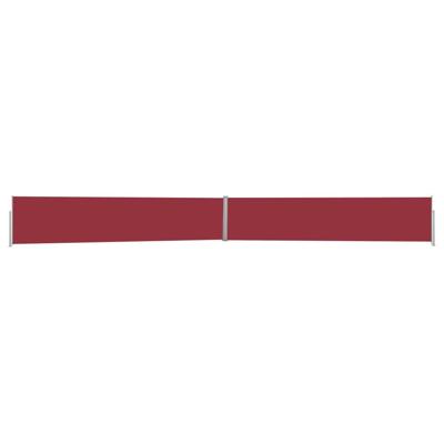 VidaXL Tuinscherm uittrekbaar 140x1200 cm rood