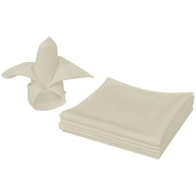 VidaXL Servetten 25 stuks créme 50x50 cm VidaXL Servetten 25 stuks créme 50x50 cm