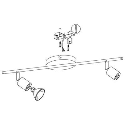 Eglo Zwarte opbouwspotBuzz-Led - 32429