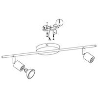 Eglo Zwarte opbouwspotBuzz-Led - 32429 - thumbnail