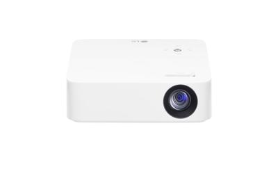 LG CineBeam PH30N Draagbare HD-TV-projector, geïntegreerde accu, tot 254 cm (100 inch), autonomie 2 uur, LED-bron, 250 lumen, resolutie 1280 x 720, projectie dankzij ScreenShare, wit