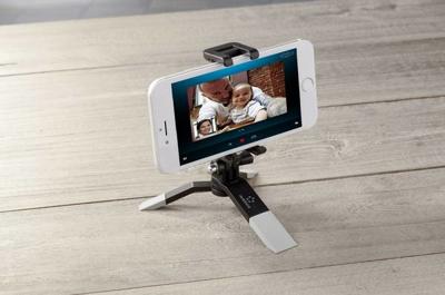 Renkforce Ministatief Zwart, Wit Incl. smartphonehouder