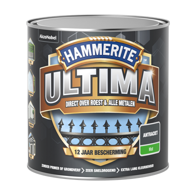 Hammerite Ultima Mat | Antraciet | 250ml - 5566480