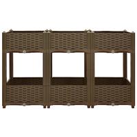 Plantenbak verhoogd 120x40x71 cm polypropyleen - thumbnail