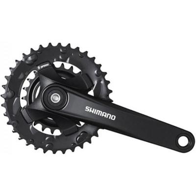 Shimano crankstel 2 x 9 speed altus fc-m101 met 175mm crankarm 36-22t met vierkante as zwart