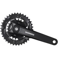 Shimano crankstel 2 x 9 speed altus fc-m101 met 175mm crankarm 36-22t met vierkante as zwart - thumbnail