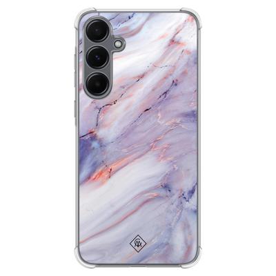 Samsung Galaxy A55 shockproof hoesje - Marmer paars