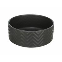 Trixie Keramische Voer/Waterbak zwart 900ml - thumbnail