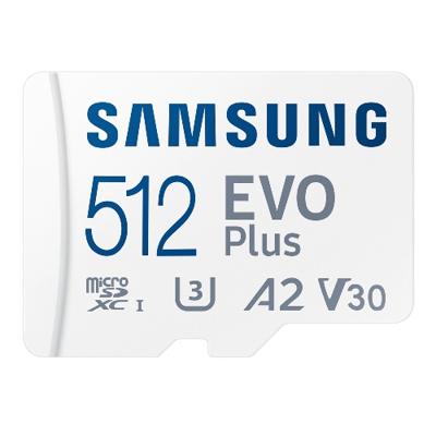 Samsung EVO Plus 512GB MicroSDXC 130MB/s + SD adapter