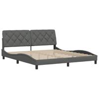 Bedframe zonder matras stof donkergrijs 180x200 cm - thumbnail