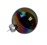 Kerstbal glas d6 cm zwart iris 10st KSD - Ksd - thumbnail