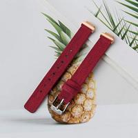Fitbit Inspire 1 / HR / Ace 2 Canvas nylon bandje - Maat: Small - Rood - thumbnail