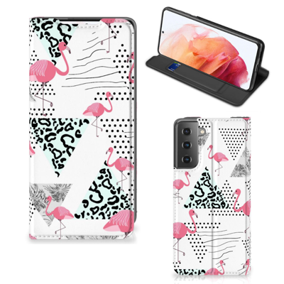 Samsung Galaxy S21 | Hoesje maken | Flamingo Triangle