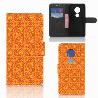 Motorola Moto G7 Play | Telefoon Hoesje | Batik Oranje Motorola Moto G7 Play | Telefoon Hoesje | Batik Oranje