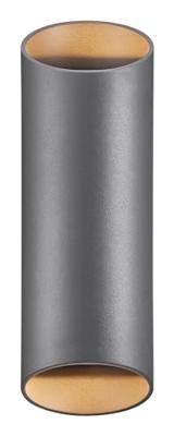 Enzo Nordlux wandlamp nico rond 2x gu10 antraciet ip54 - 4800918
