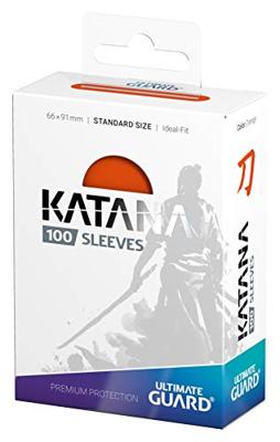 Ultimate Guard Katana Sleeves Standard Size (100) - Orange