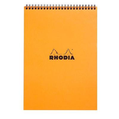 Spiraalblok rhodia a4 lijn 160pag 80gr or | 5 stuks