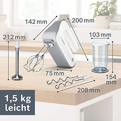 Bosch MFQ4075DE Handmixer 550W Zilver, Wit mixer - thumbnail