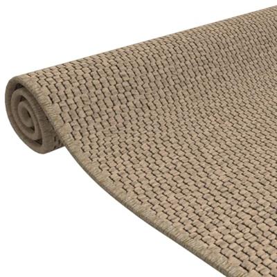 VidaXL Tapijtloper 50x150 cm sisal-look zandkleurig - thumbnail
