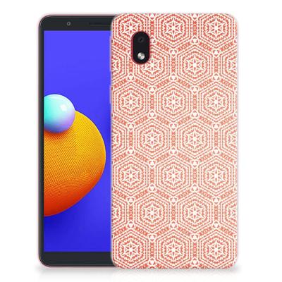 Samsung Galaxy A01 Core | TPU bumper | Pattern Orange