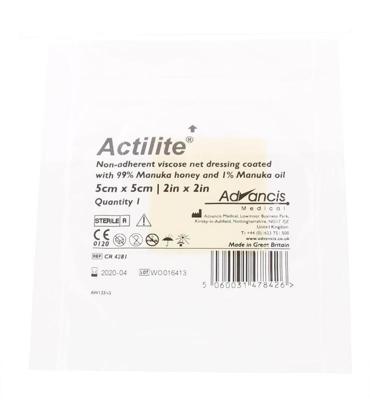 Actilite manuka non adh. netverband viscose 5 x 5 Actilite manuka non adh. netverband viscose 5 x 5