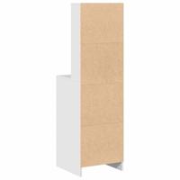 Highboard met lade Wit 40 x 40,5 x 135 cm Bewerkt hout - thumbnail