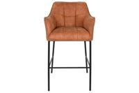 Kruk DKD Home Decor Zwart Kameel Metaal 59 x 60 x 107 cm - thumbnail