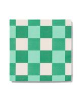 HEMA Servetten 33x33 papier ruiten - 20 stuks (groen) - thumbnail