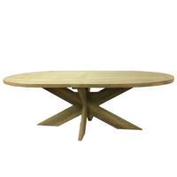 Ovalen tuintafel Teak 110 x 77,5 cm OWN - Own - thumbnail