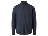 esmara Men Flanellen heren overhemd (Zwart, M (39/40)) - thumbnail