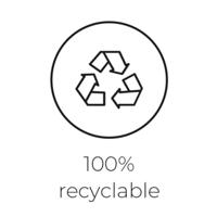 Capi plantenhoes medium 100x200 cm grijze print - thumbnail