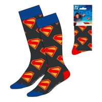 DC Comics Socks Superman Logo Blue & Red 38-45 - thumbnail