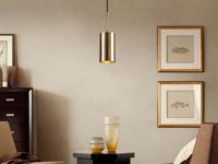 Hanglamp ORNELLA 1 lamp zwart/goud - thumbnail