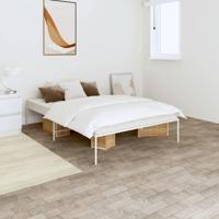 Bedframe metaal wit 120x200 cm - thumbnail