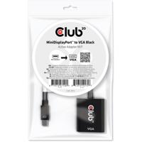CLUB3D CAC-2113 kabeladapter/verloopstukje Mini Displayport VGA Zwart - thumbnail