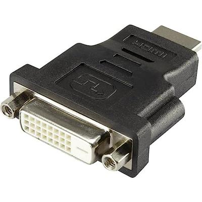 Renkforce RF-4212231 HDMI / DVI Adapter [1x HDMI-stekker - 1x DVI-bus 24+1-polig] Zwart