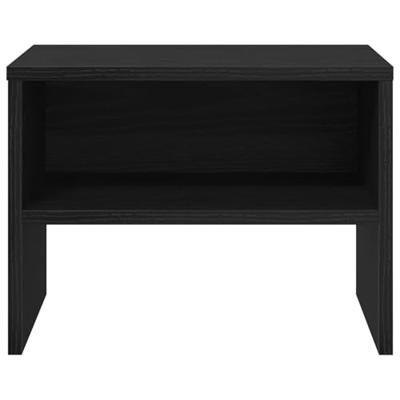 Nachtkastje 2 pcs Zwart eiken 40 x 30 x 30 cm Bewerkt hout