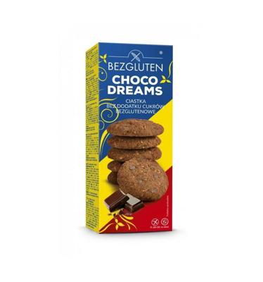 Bezgluten Chocolade koekjes zonder toegev suiker glutenvrij 110 Gram