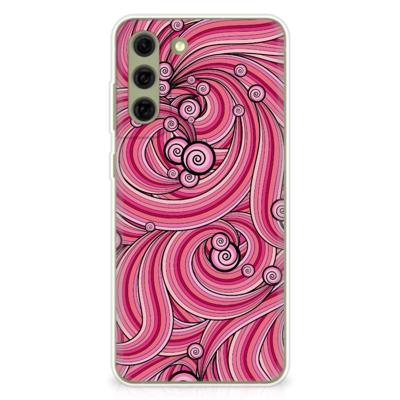 Samsung Galaxy S21FE | Hoesje maken | Swirl Pink Samsung Galaxy S21FE | Hoesje maken | Swirl Pink