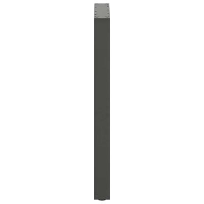 Bartafelpoten 2 st U-vormig 60x(90-91)cm staal antraciet