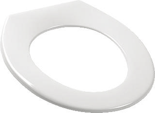 Pressalit Objecta closetzitting zonder deksel met vast scharnier met doorlopende pen zwart 53111-by3999