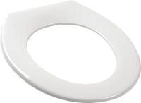 Pressalit Objecta closetzitting zonder deksel met vast scharnier met doorlopende pen zwart 53111-by3999 - thumbnail