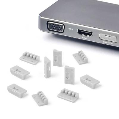 Smartkeeper DL04P1GY DisplayPort-slot Set van 10 stuks Grijs Zonder sleutel