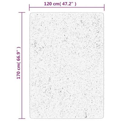 VidaXL Vloerkleed oviedo laagpolig 120x170 cm crèmekleurig