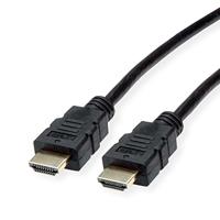 ROLINE HDMI High Speed kabel met Ethernet, TPE, zwart, 3 m - thumbnail