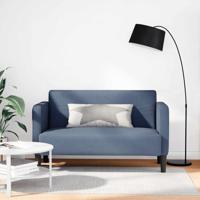 Loveseat bank 109 cm corduroy stof blauw - thumbnail