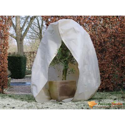 Winterafdekhoes met rits H 3 meter D 2.5 meter beige Winterafdekhoes met rits H 3 meter D 2.5 meter beige