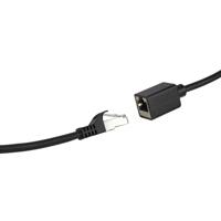 LogiLink CQX063S RJ45 Netwerkkabel, patchkabel CAT 6A S/FTP 3.00 m Zwart Vlambestendig, Halogeenvrij, Afscherming gevlochten 1 stuk(s) - thumbnail