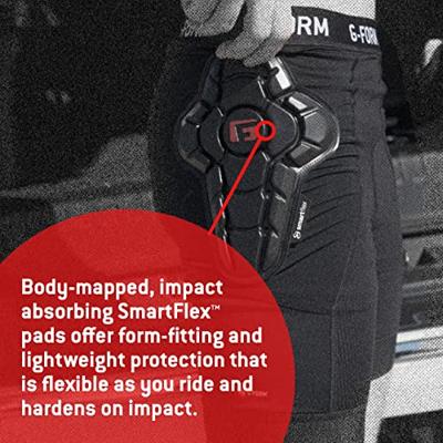 G-FORM protectie shorts "pro-x3 youth" shorts pro-x3 youth w.prot. l/xl black - thumbnail